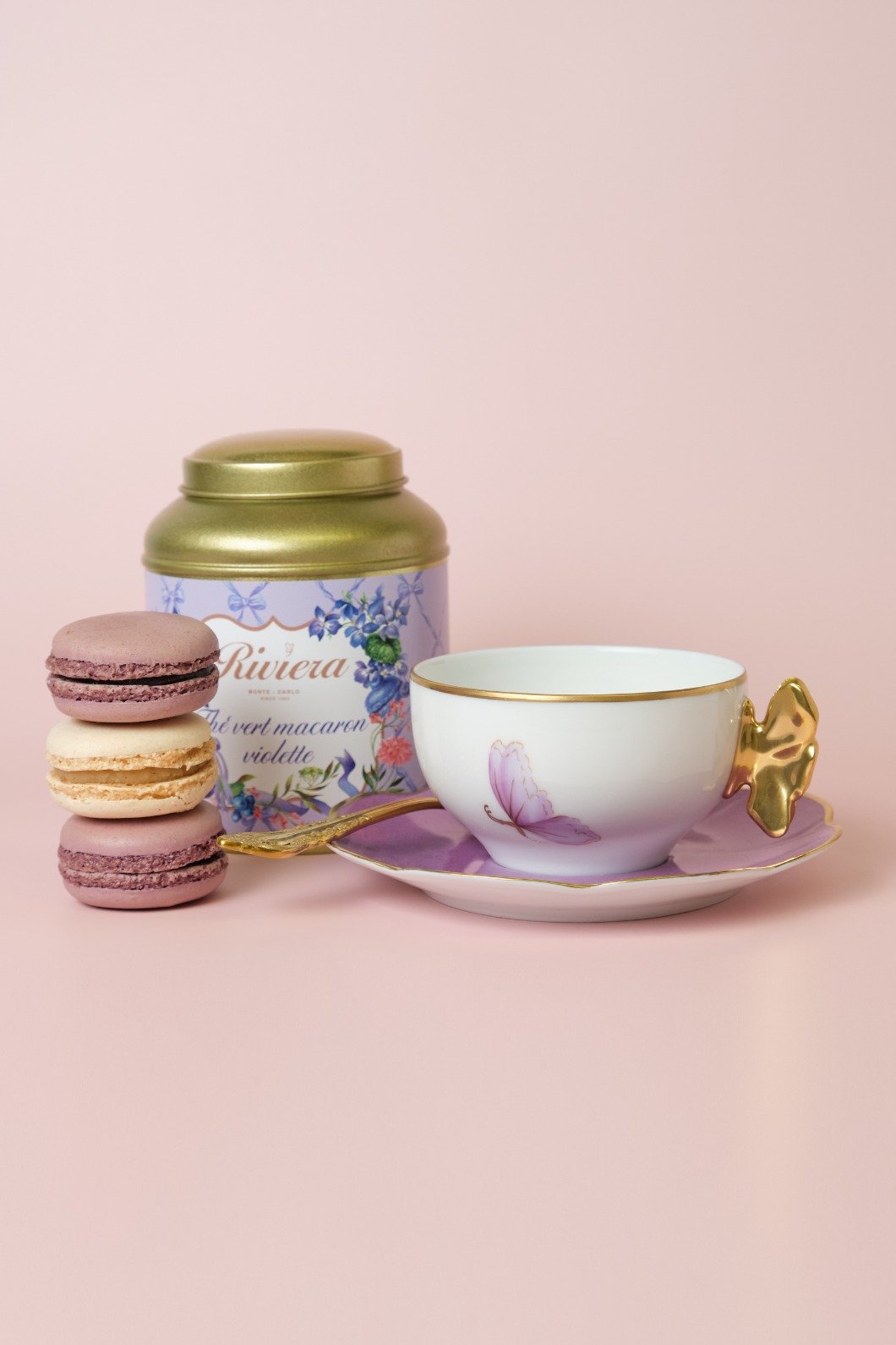 Butterfly Reverie tea cups with saucers